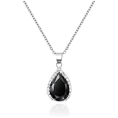 Linawe Black Crystal Pendant Necklace Cover