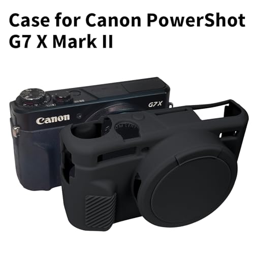 G7X Mark II Case, Protective Case for Canon Powershot G7X Mark II Digital Camera, Removable Lens Cover Silicone Sleeve Soft Camera Cover Rubber Protective Body Skin- Black by Easy Hood - Image 7