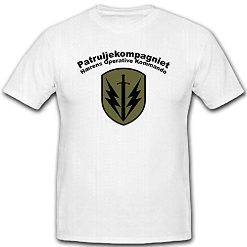 T-shirt militaire blanc Patruljekompagniet Commando SSR taille 3XL