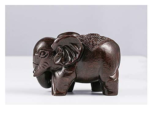 Lucky Elephant Wooden Statue Home Decoration Evil Defends Talisman Chakra Healing