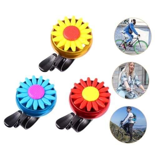 Timbre de bicicleta de girasol azul HANABASS para manillar estándar 2