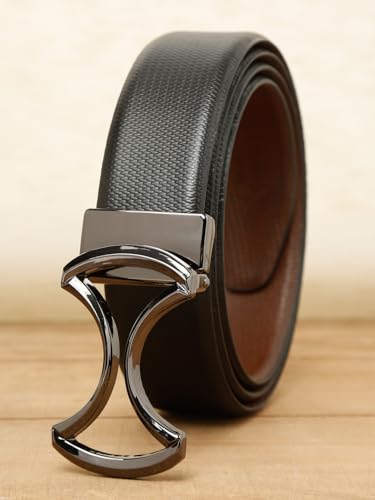 Image of TEAKWOOD LEATHERS Leather Men Reversible Adjutable, Regular Fit for Jeans Office, Outdoor All Occasion Men's Leather Belt | T BT 732