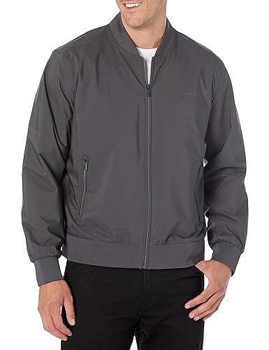 Image of Calvin Klein Men's Matte Logo Zip Bomber Jacket