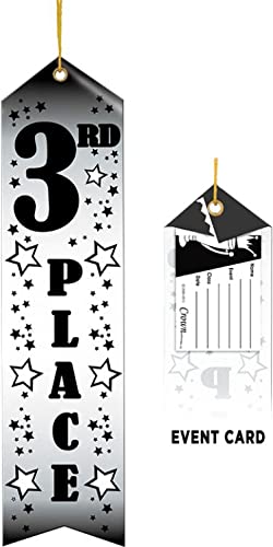 Cinta de premio color Crown Awards, 2 pulg x 8 pulg, pack 25 miniatura 2