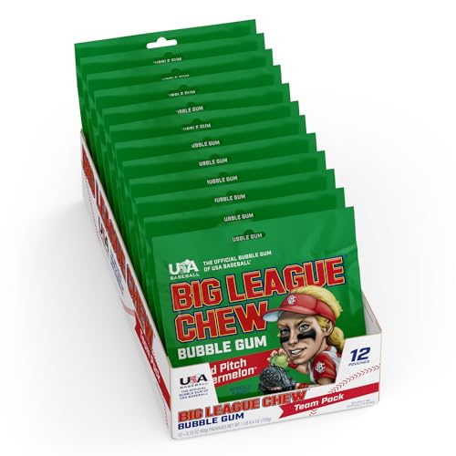 Big League Chew BLC WATERMELON POUCH - 1 CT. of BOX/12 BLC WATERMELON POUCH - 1 CT. of BOX/12