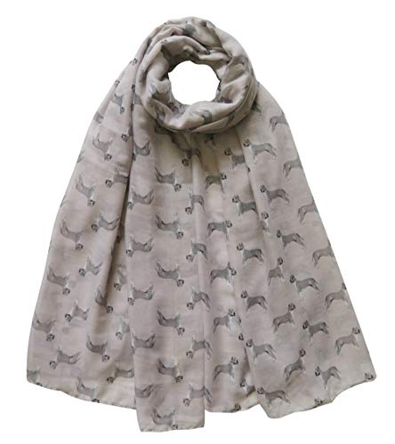 American Staffordshire Terrier Dog Print Women's Scarf Shawl Wrap Lightweight2