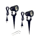 Onerbuy Bright Outdoor LED Landscape Lighting 5W COB Garden Wall Yard Path Lawn Light Lamp with Spik