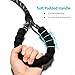 WePet Dog Training Slip Leash, No Pull, Durable Reflective Lead, Puppy Heavy Duty Loop Rope, Comfortable Handle, 6 ft, 1/2 inch, diam. Black/White