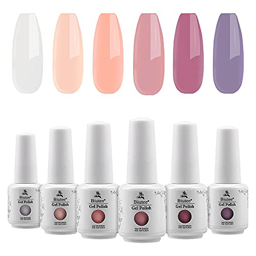 カラージェルセット ジェルネイル6色セット クリアピンク系 ネイル用品 自宅ネイル 初心者向き ジェルネイル UV/LED対応 色持ち良い 8ml 発色 ギフト 彼女 記念日 母の日