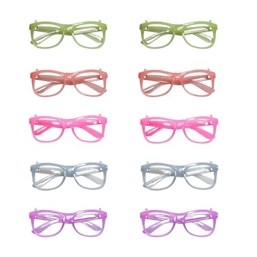 Ruispeed 10er-Pack gafas luminosas de neón para fiestas con luz