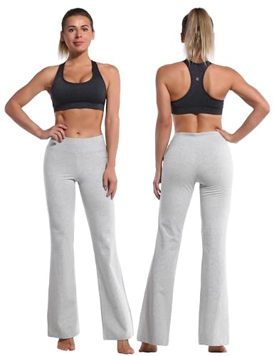 Image of BUBBLELIME 29 inch /31 inch /33 inch /35 inch /37 inch 3 Styles Women's High Waist Bootcut Yoga Pants Basic /Side Pockets Tummy Control Workout Flared