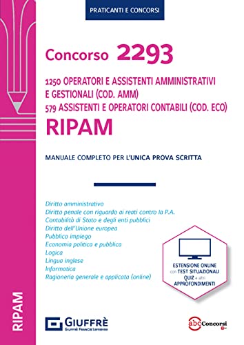 Concorso 2293 Operatori Ripam