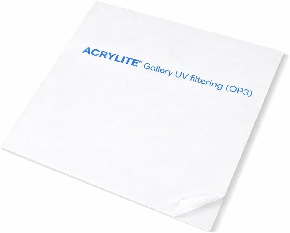 Shatterproof 99% UV Protected OP3 Acrylic Glass for Picture Frames - Museum Grade 6x8 Clear Display