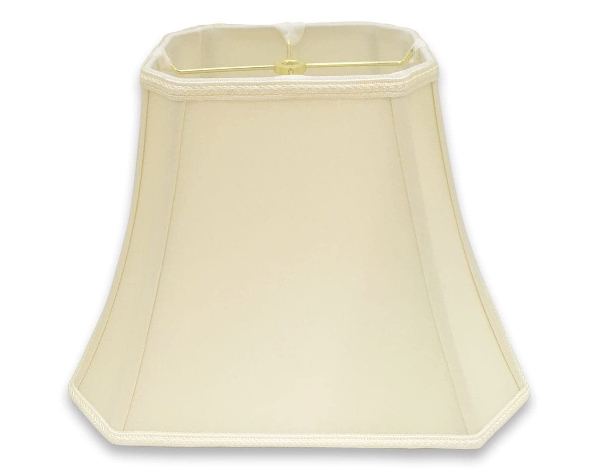 Photo 1 of 2 of- Royal Designs, Inc. Rectangle Cut Designer Bell Shade, Spider Fitter, Eggshell, 8 x 14 x 10.6, DSO-68-14EG Eggshell - 1 Pack 8x14x10.6