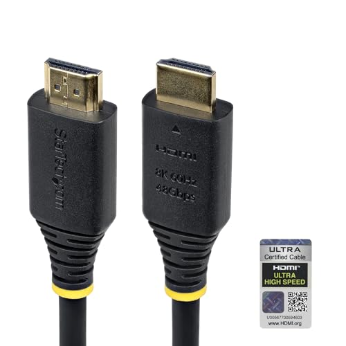 StarTech.com 6ft (1.8m) Certified Ultra High Speed HDMI Cable, 8K