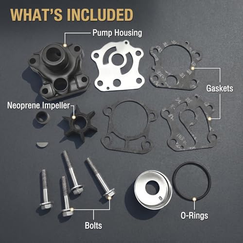 Image of 18-3461 Water Pump Kit with Housing Sierra for Yamaha Outboard 70HP (1984-1991) & P60 (1991) | Replaces OEM 6H3-W0078-A0-00, 6H3-44311-00-00