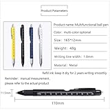 One Pen Nine Functions,9 in 1 Multitool Pen with LED Light,Cool Gadgets for Father’s Day,Birthday,and Christmas Stocking Stuffers (Blue) - Image 6
