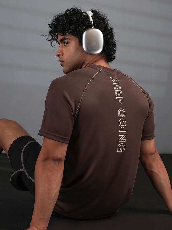 Image of CHKOKKO Gym T Shirts for Men Workout Activewear Solid Quick Dry Sports Tshirt for man Breathable Lightweight Half Sleeve Regular Fit Round Neck Running Boys T Shirt