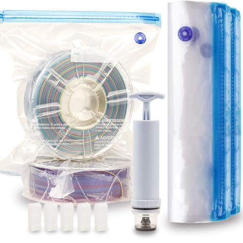 LVVJ3D Filament Storage Bags 30pcs, 3D Printer Filament Storage Bags Vacuum Sealed Kit, Perfect for 3D Printer Filament Storage and Keep Filament Dry(33 * 38CM)