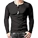 Mens Crew Neck Long Sleeve Shirts Fashion Thermal Undershirts Casual Sweatshirts Soft Layer Pullover Tee (XX-Large,Dark Grey)