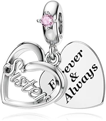 DALARAN Mother Sister Charm for Pandora Charm Wife Charm Family Dangle Charm