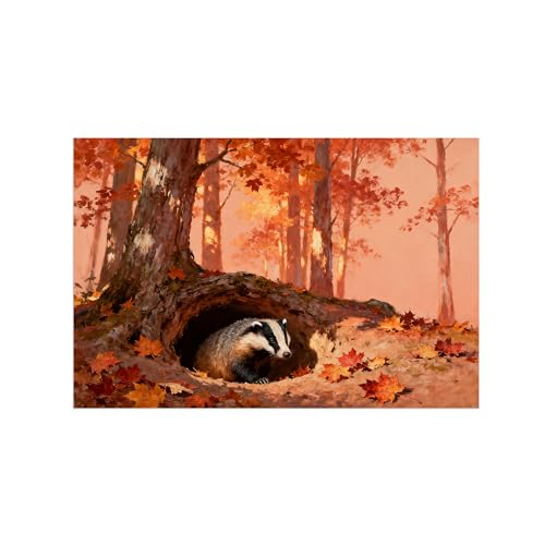 Impressions sur toile paysage automne pour tableau moderne de salon 70x105cm