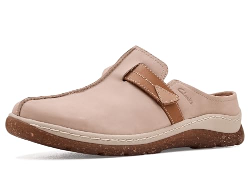 Clarks Womens Orlene Clogs Taupe Nubuck 11 Wide