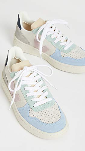 Image of Veja Women's V-10 Sneakers, Multico /Natural /Babe, 6 Medium US