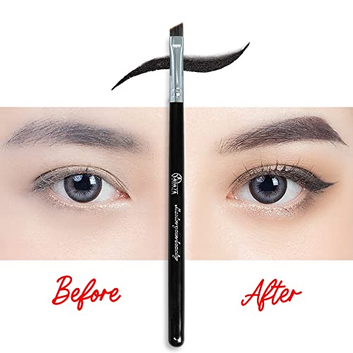Adaza Makeup Brush With Fine Angled Feature, Premium Quality Precision Eyeliner Brushes Along With Ultra Thin Slanted Flat Angled And Cruelty-Free Synthetic Bristles Concealer Brush, Foundation Brush For Beauty Cosmetic Tool. #TOP5