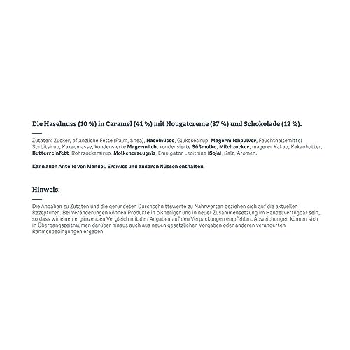 Nougatcreme und cremiger Milchschokolade - Detailansicht von Toffifee 125g Haselnuss Karamell – Dealfoxx.de