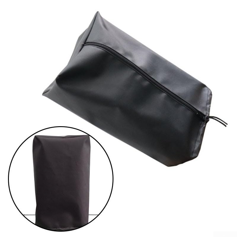 Housse de protection imperméable pour machine à bière motif litchi pour robinet simple ou double tête, extérieur anti-poussière noir, 26 x 17 x 46 cm