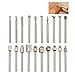 QLOUNI 20pcs Mini Frese HSS Set 3 Millimetri Spirale Trapano Strumento Multifunzione Fai da Te
