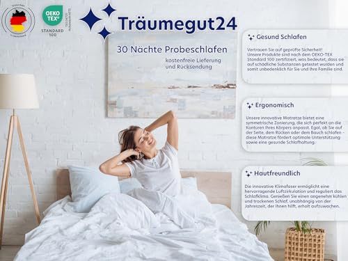 Träumegut24 Topper 160×200 cm WaterCell 7 cm Kaltschaum