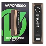 For Vaporesso GTX ONE PRO Box Mod Batteria 3000mAh 40 W (Marrone) Schermo OLED da 0,87'' Pulsante di blocco schermo AXON CHIP Compatibile con XTank T Tank GTX Coil MTL/RDL Originale - No Nicotine