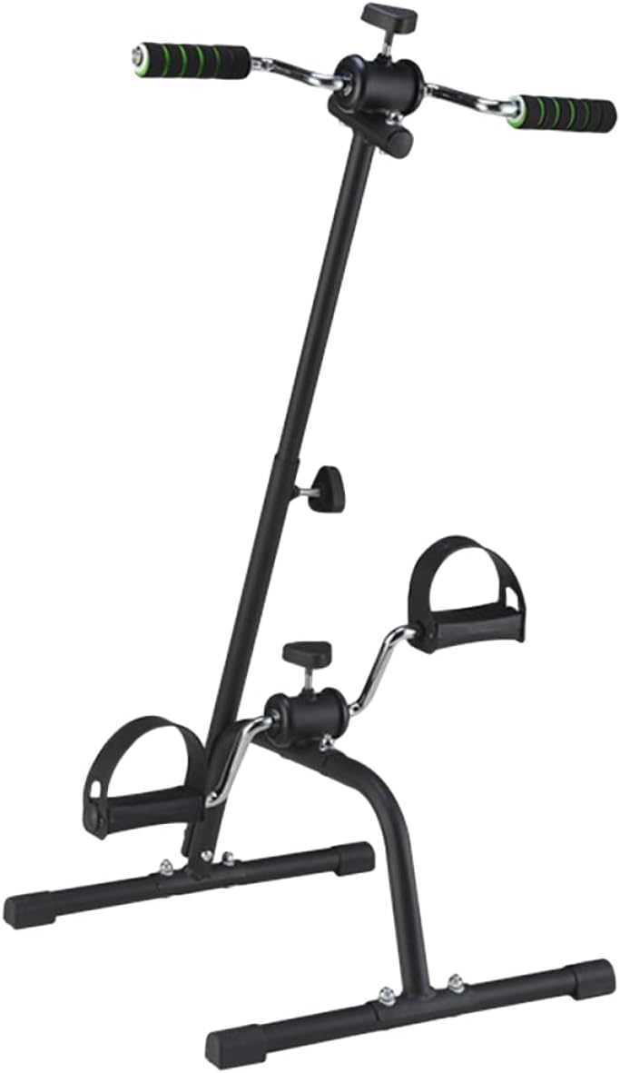 Mikikit Home Fitness Mini Cycling Bike for Stroke Resistance Exercise Bike for Hand and Foot Rehabilitation Compact Pedal Machine for Seniors Black