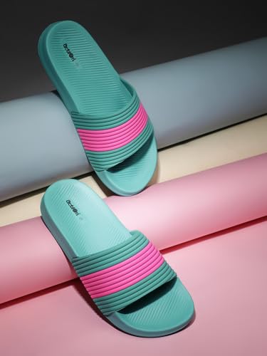Image of ACTION Women Green Pink Slide APTW0024GRPK08