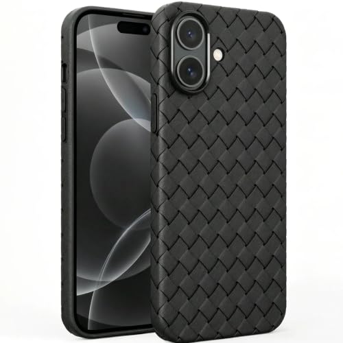 Coque respirante antidérapante iPhone 16 Plus en TPU souple noir
