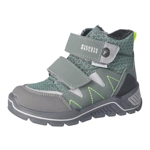 RICOSTA Botas para niño Atrix, botas para niños, ancho: ancho, plantilla suelta, Sympatex, Sage 570, 32 EU Ancho