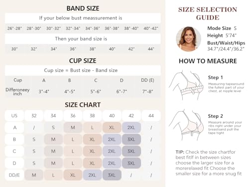 Lace V Mesh Wireless Bras Push Up Bralette Seamless Plunge Bra Everyday Bras for Women No Underwire with Extender2