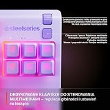 SteelSeries Apex 3 TKL Lawendowa RGB - klawiatura dla graczy – Obudowa bez części numerycznej – 8-strefowe podświetlenie RGB –Odporna na wodę i kurz –Niezwykle cichy przełącznik mechaniczny -US QWERTY
