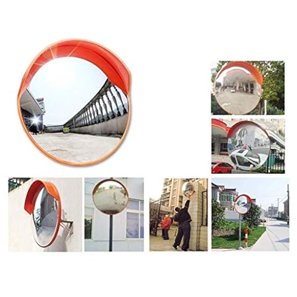 ZJYWMM Convex Street Mirror Street, Specchio Punto cieco in Auto45-120CM Distanziale antifurto per specchietto Rotante (Dimensioni: 60 cm)