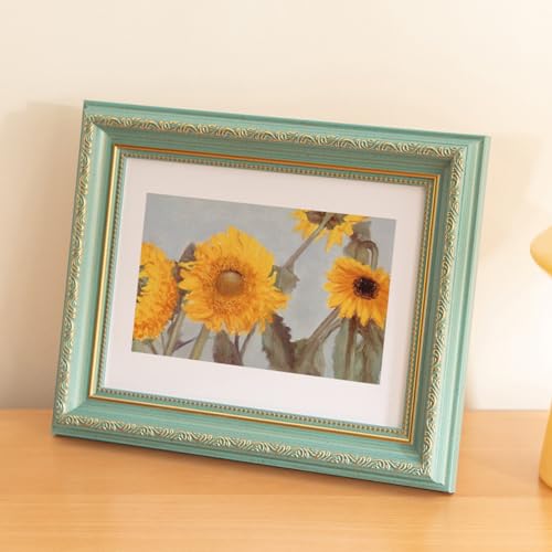 marysgift 6x4 Photo Frames Vintage Styrene Front Style Picture Frames Family Photo Frame (Blue02,6 * 4") - Image 4