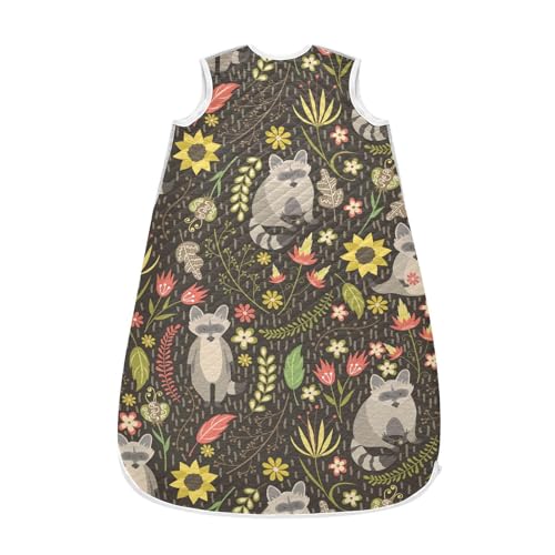 Image of vvfelixl Bright Funny Dinosaurs Baby Sleeping Bag Sleep Sack,Baby Wearable Blanket Sleep Suit for 0-6 Months