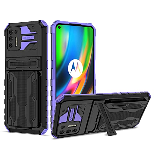 Coque Motorola Moto G9 Plus antichoc militaire avec porte-carte
