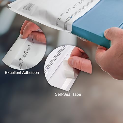 100 Versandtaschen Luftpolsterumschläge haftklebend Luftpolsterversandtaschen Luftpolstertaschen Gr. E/5 E5 weiß (240mm x 275mm) Umschläge gepolstert Polsterumschlag Taschen