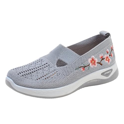 Chaussures été légères et respirantes avec broderie florale