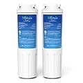 EcoAqua Replacement Filter, Compatible with Maytag UKF8001, EDR4RXD1, Whirlpool 4396395, Puriclean II, Kenmore 46-9006, Everydrop Filter 4, Viking RWFFR Refrigerator Water Filter, 2 Pack