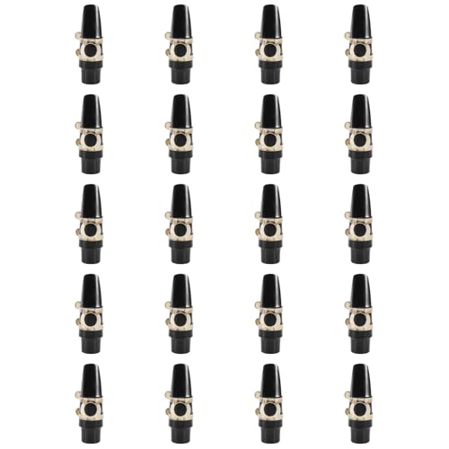 Saxophone noir 20X avec pads boucle et roseau pour résoudre les problèmes de justesse