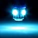 cciyu 194 Extremely Bright LED Bulbs 5-5050-SMD fit for Interior Lights Map Light Step/Courtesy/Door Light Glove Box Light Instrument Panel Light Wedge T10 168 2825 W5W Ice Blue Bulbs Pack of 20