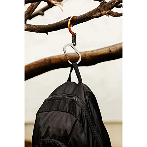 Gear Aid Heroclip Carabiner Clip And Hook (Medium) For Camping, Backpack, And Garage, Blue Steel #TOP5